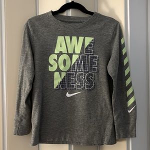 NIKE tee; Awesomeness; kids 6/7